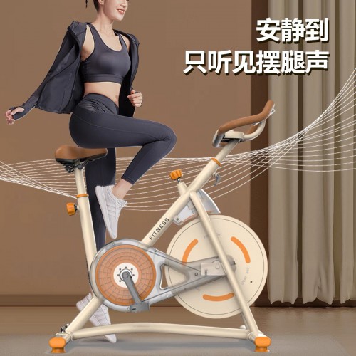铁人体育免安装可折叠健身车磁控室内脚踏自行车家用小型动感单车