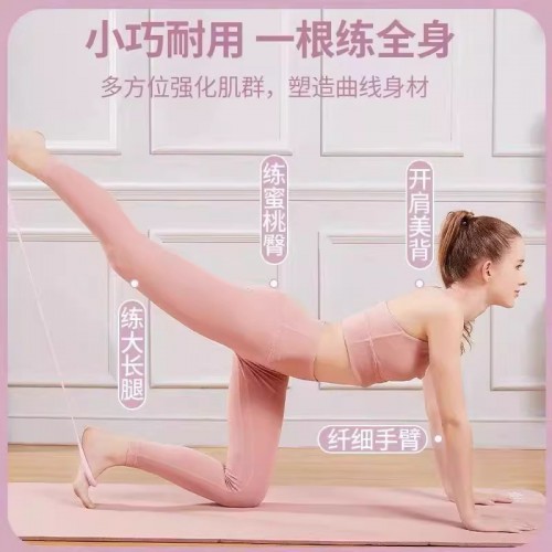 八字拉力器开背健身女拉伸带弹力带锻练器材家用开肩美背瑜伽神器